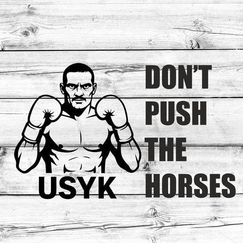 Наклейка на авто Don't push the horses Усик 20х13 см Черный