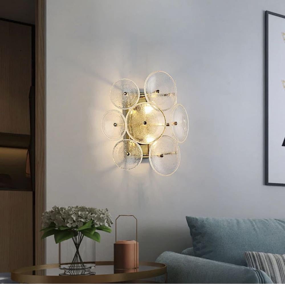 Бра Line.F MB 2003-2 с прозрачными стеклянными дисками (655_911)