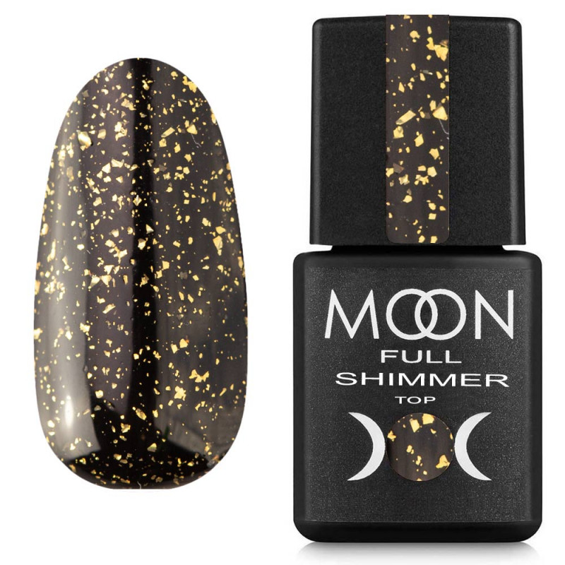 Топ для гель-лака Moon Full Shimmer Top №1020 без липкого слоя 8 мл