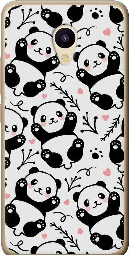 Чехол на Meizu M5 Панды (4318t-420-42517)
