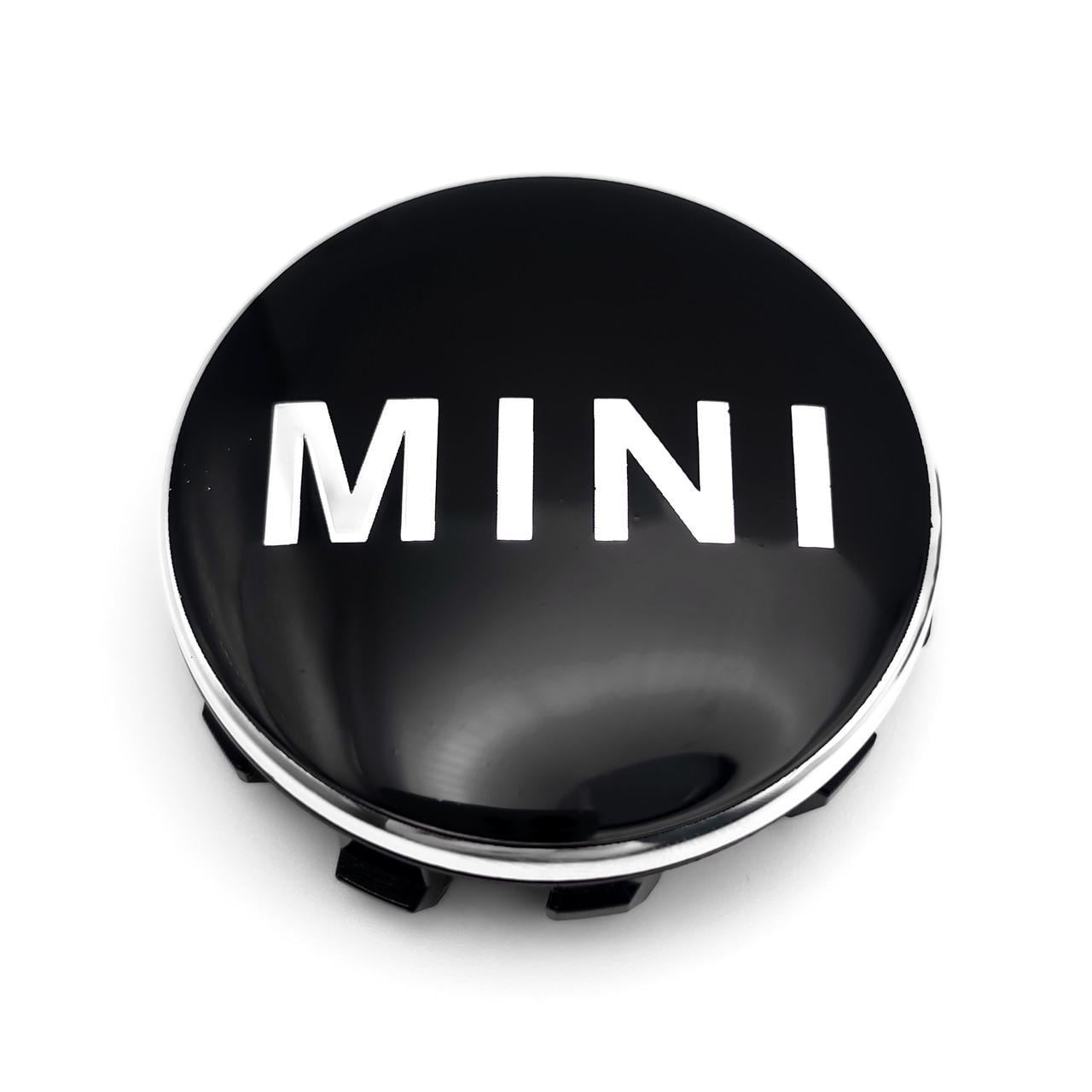 Ковпачок заглушка маточини колеса Mini 56 мм Чорний/Хром тип 1 (3008337008)