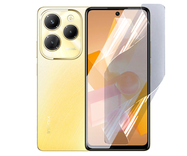 Противоударная гидрогелевая пленка Hydrogel Film для Infinix Hot 40 Pro, Transparent