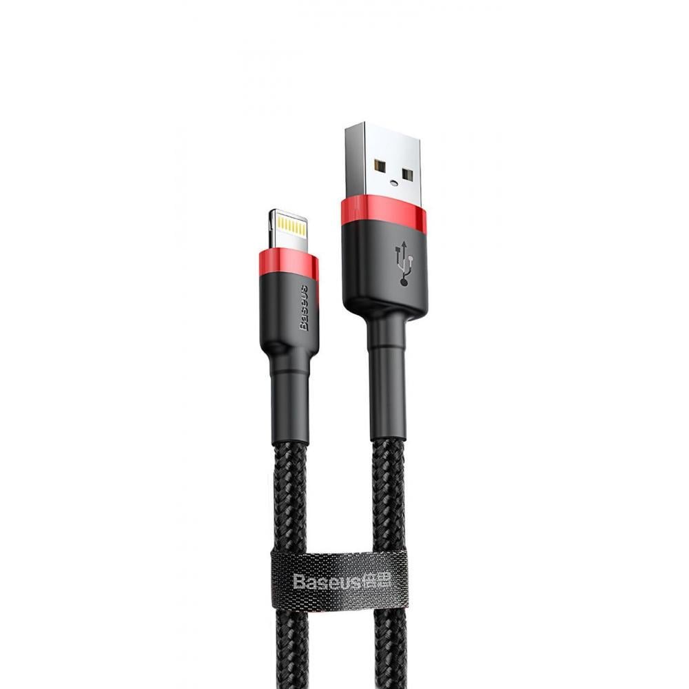 Кабель Baseus Cafule Lightning 2,4A 0,5 м Red/Black