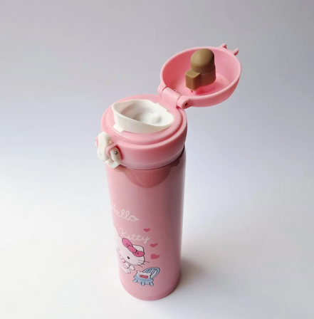 Термос дитячий металевий Hello Kitty with fish 500 мл Pink (NN-083) - фото 3