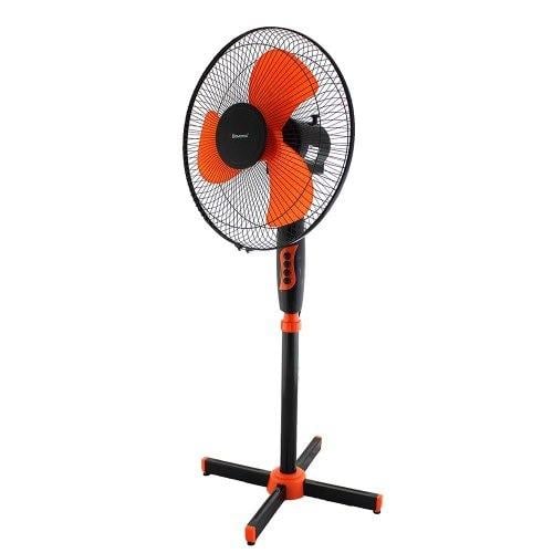 Вентилятор підлоговий Domotec MS-1619 fan Чорний (1825327173) - фото 1