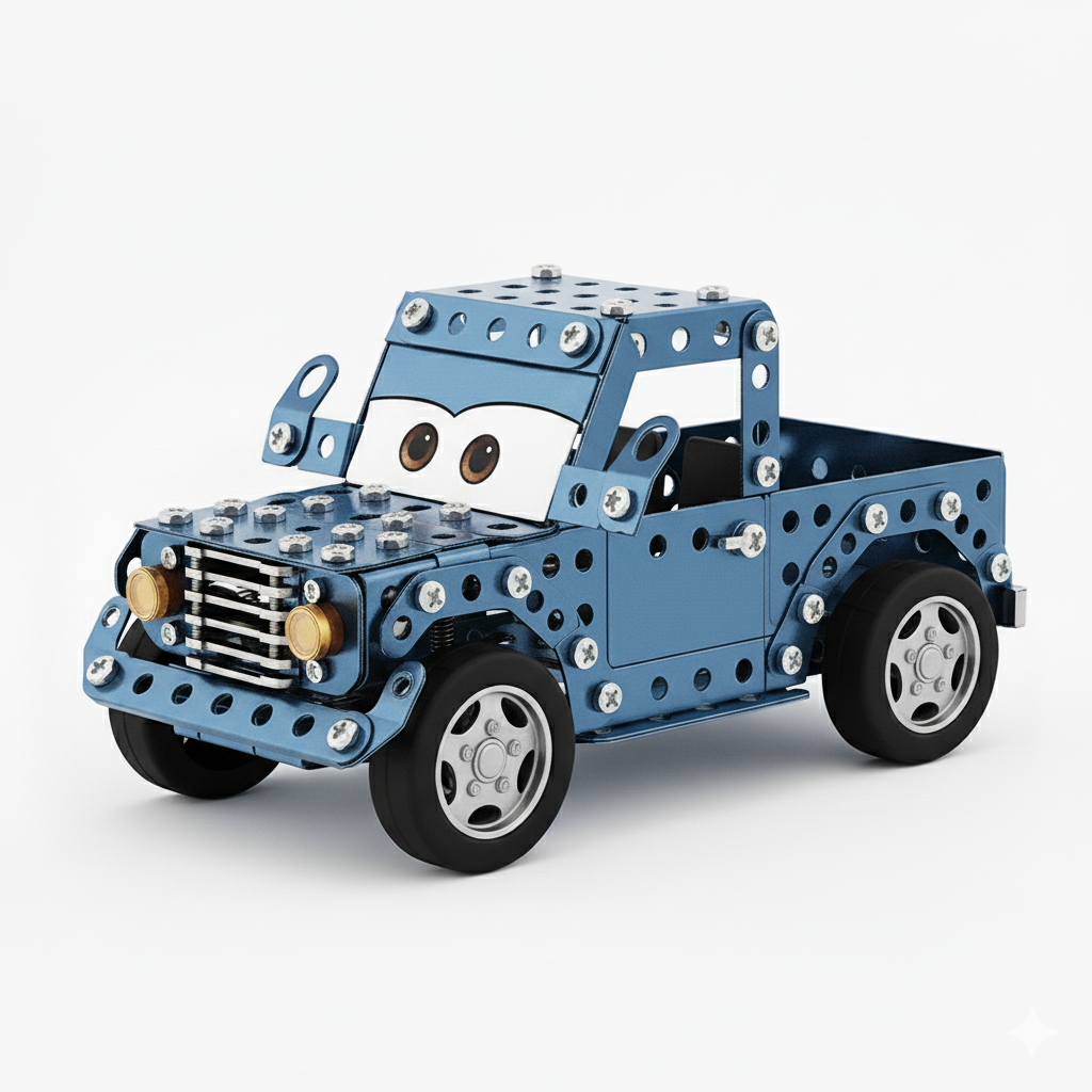 Конструктор дитячий металевий 128-7 Автомобіль з інструментами та гумовими шинами (29205362) Конструктор дитячий металевий 128-7 Автомобіль з інструментами та гумовими шинами (29205362)