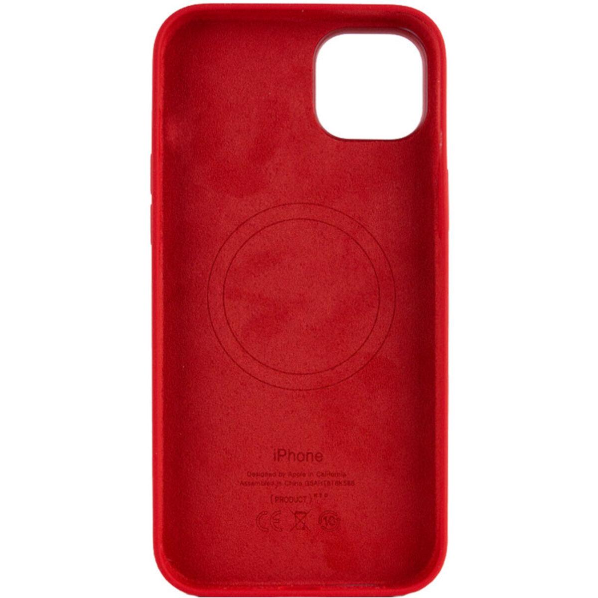 Протиударний чохол Silicone Full Case AAA MagSafe IC для Apple iPhone 14 Red - фото 2