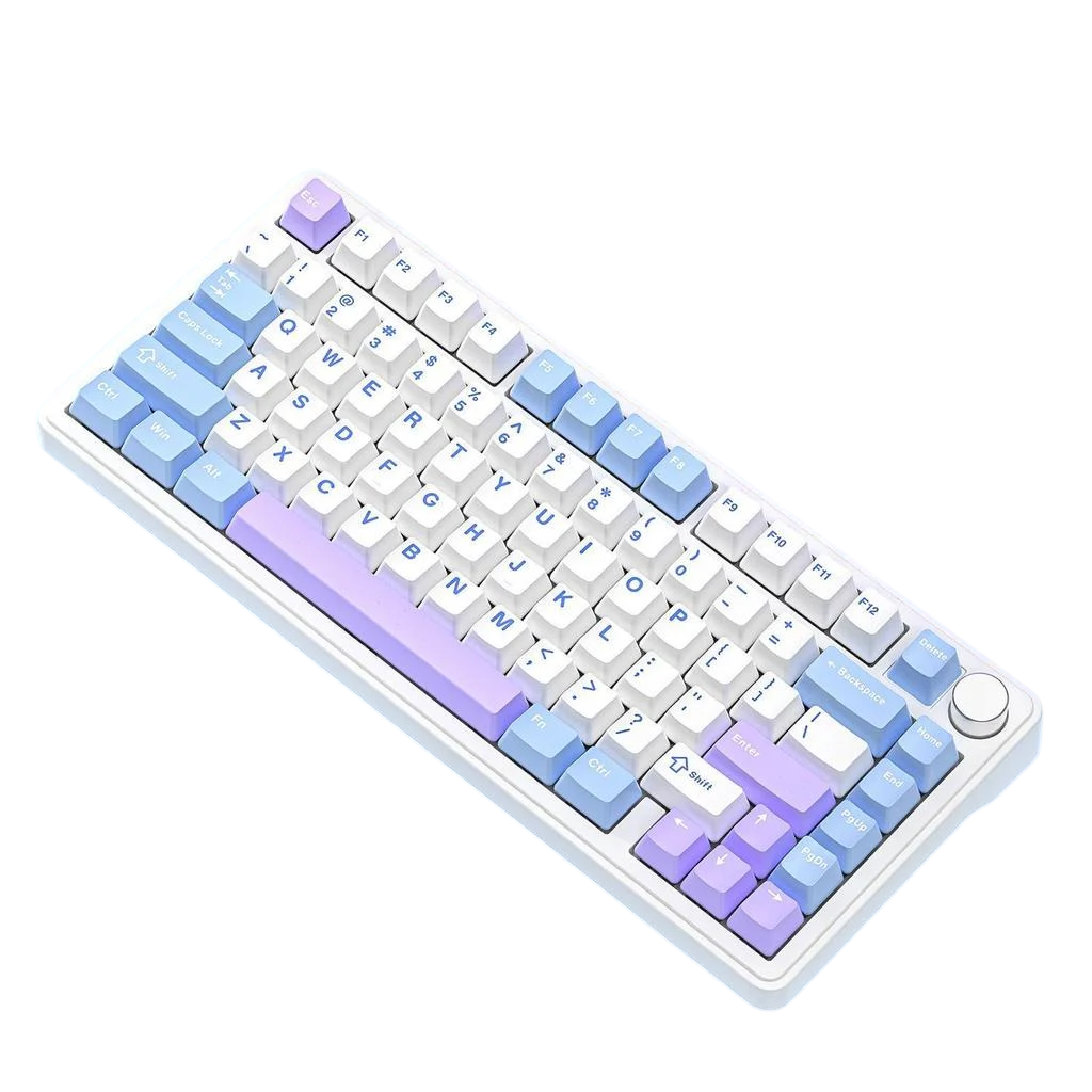 Клавіатура бездротова механічна attack shark X85 Біло-блакитний