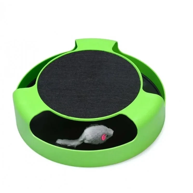 Игрушка для кошек и котят когтеточка Зеленый