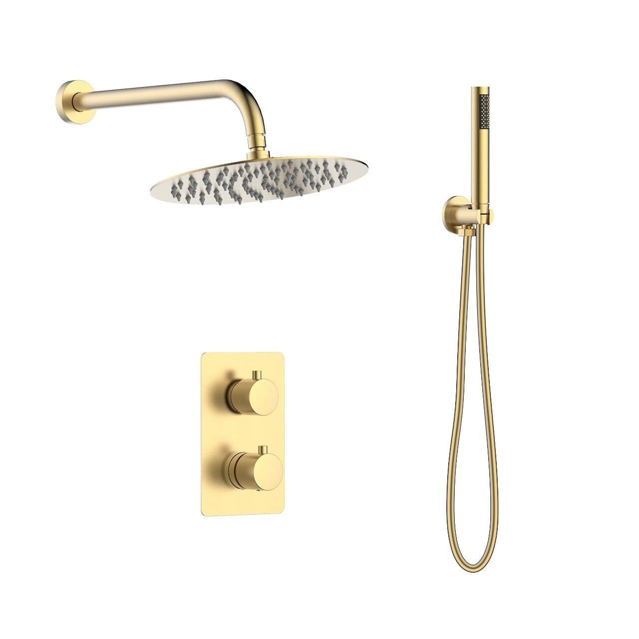 Душевая система VOLLE Sistema R с термостатом латунь Золотой (1585.090115)