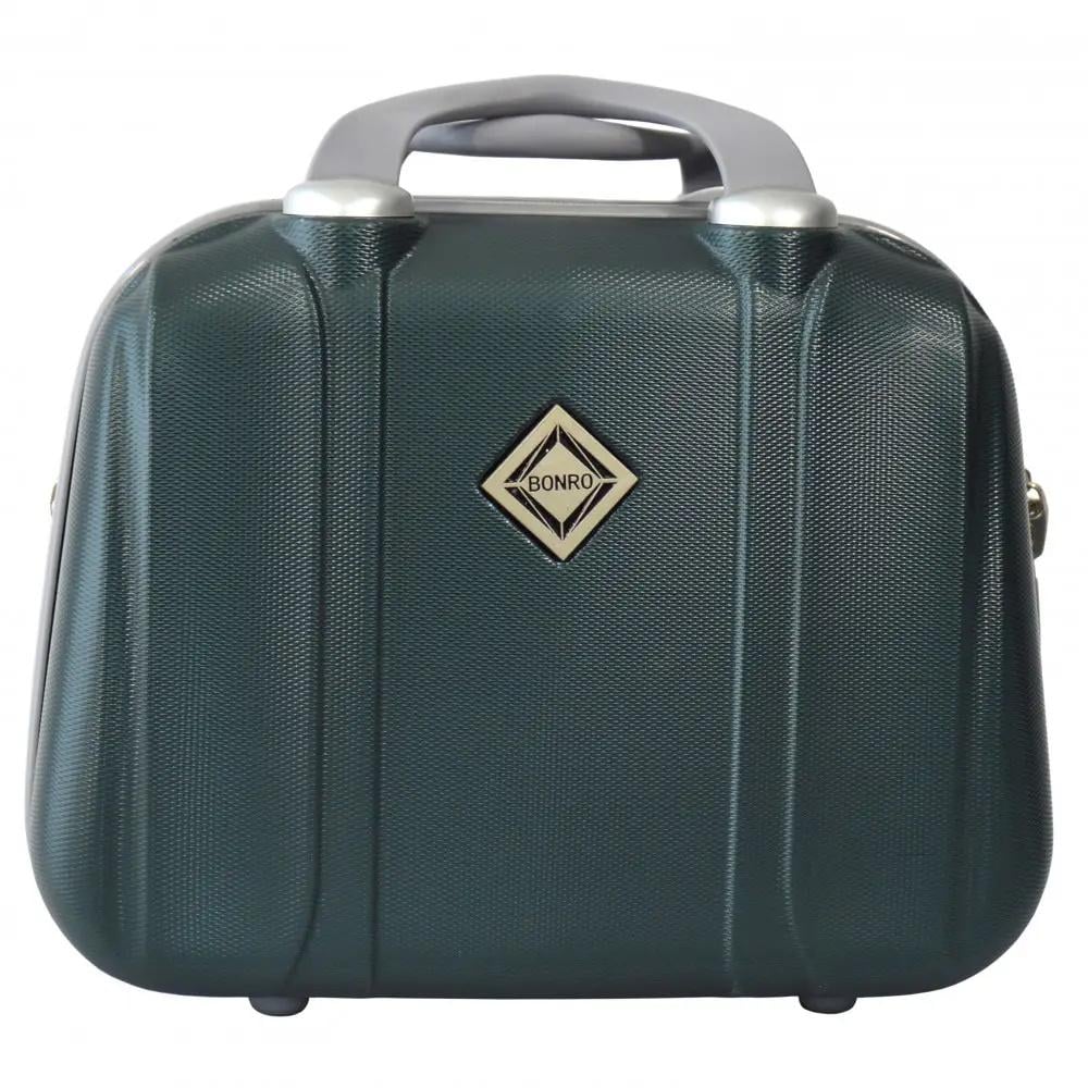 Кейс дорожній Bonro Smile середній Смарагдовий (10091402mili) - фото 1 Кейс дорожній Bonro Smile середній Смарагдовий (10091402mili) - фото 1