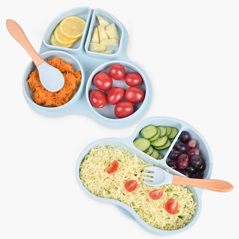 Тарелка силиконовая секционная на присоске Машинка Красный - фото 8 Тарелка силиконовая секционная на присоске Машинка Красный - фото 8