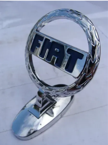 Емблема Приціл на капот Fiat сплав на скотчі Хром (2970865896)