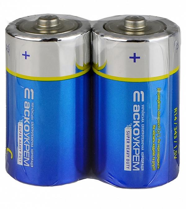 Батарейка сольова АСКО-УКРЕМ C/R14/SP2 (29924464) - фото 2 Батарейка сольова АСКО-УКРЕМ C/R14/SP2 (29924464) - фото 2