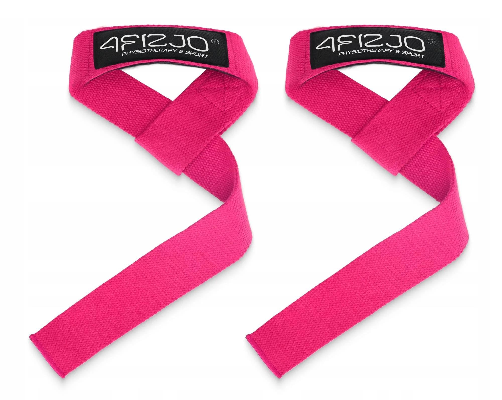 Лямки для станової тяги 4FIZJO Deadlift Straps Pink (P-5905973402293)