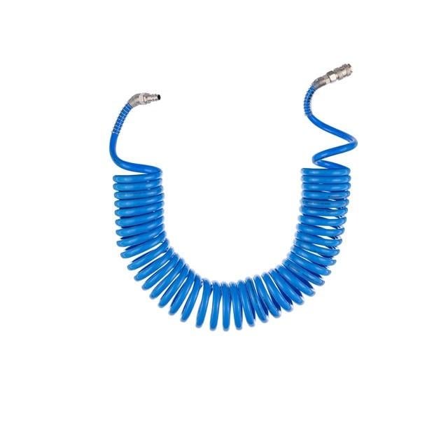 Шланг спиральный Intertool PT-1716 полиуретановый с быстроразъемными соединениями 8х12 мм 10 м Шланг спиральный Intertool PT-1716 полиуретановый с быстроразъемными соединениями 8х12 мм 10 м