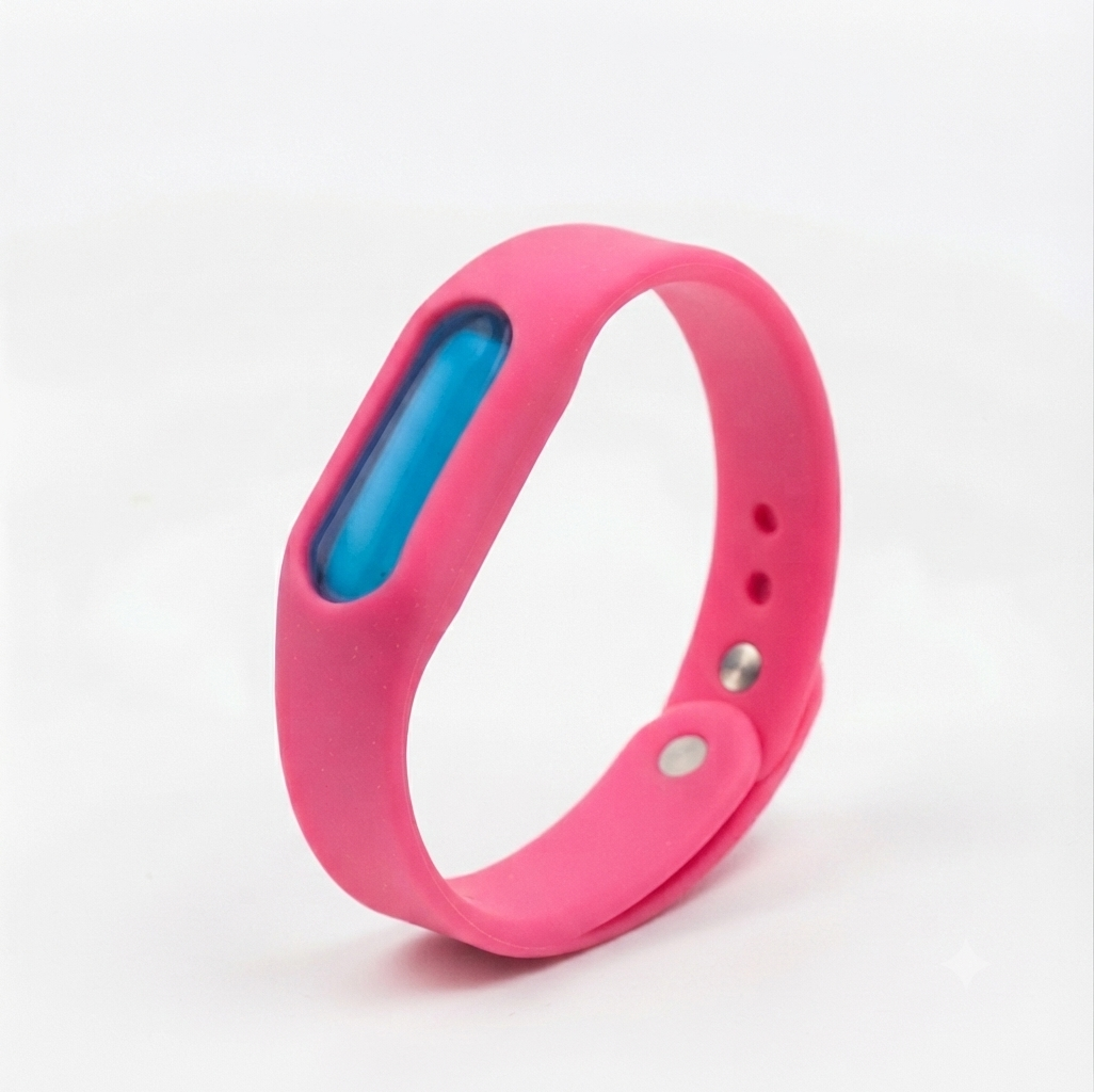 Браслет отпугиватель насекомых Anti Mosquito Band Розовый