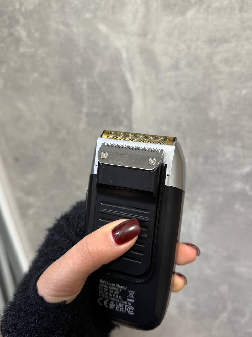 Электробритва шейвер DSP беспроводная Черный с серым (60088) - фото 2