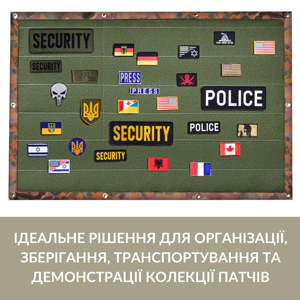 Стенд-панель для шевронов IDEIA с 2 шевронами 69х110 см Мультикам флектарн (25011) - фото 10 Стенд-панель для шевронов IDEIA с 2 шевронами 69х110 см Мультикам флектарн (25011) - фото 10