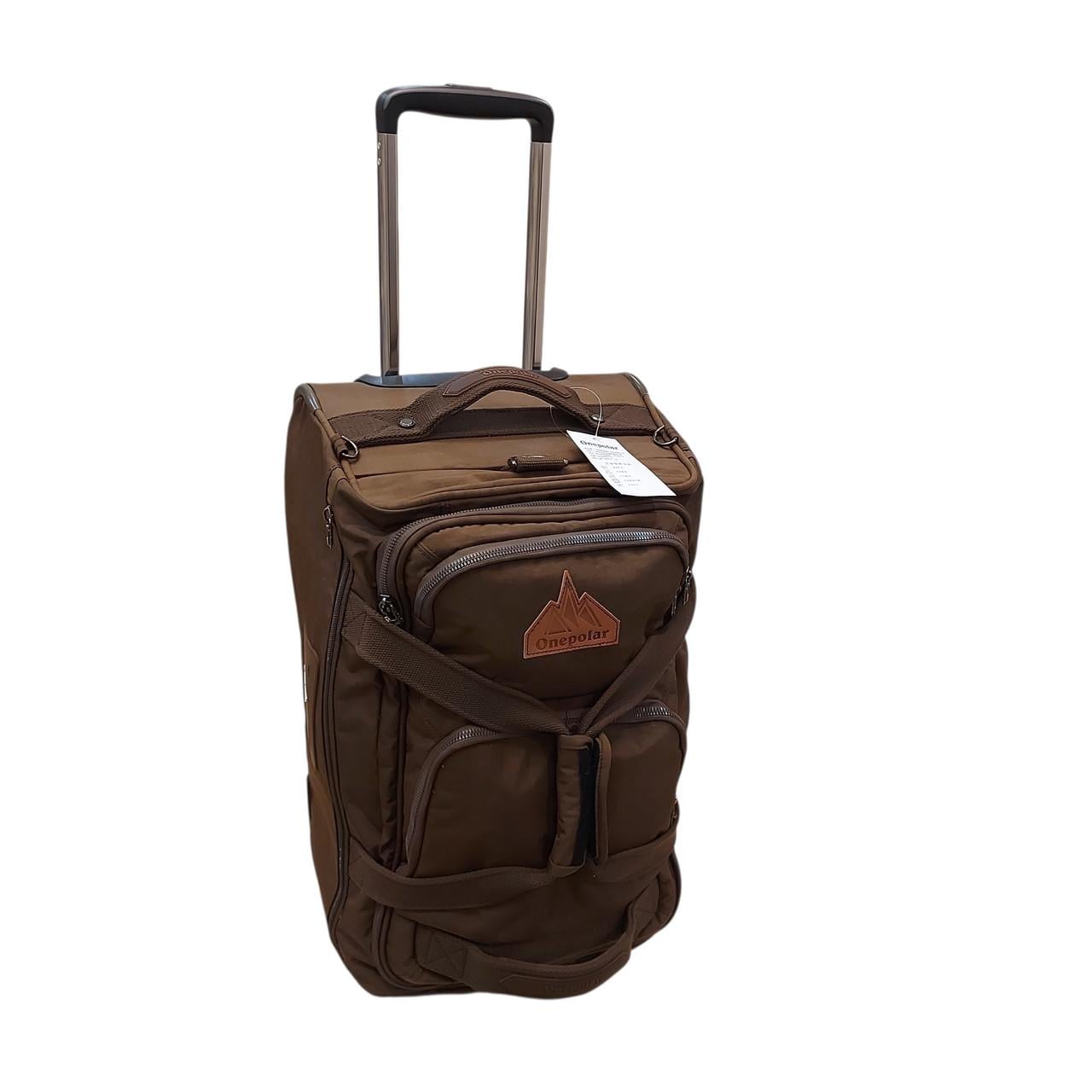Дорожня сумка на колесах Onepolar BRN07015 40 л Коричневий