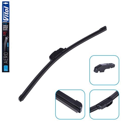 Щітка склоочищувача Vitol Aero безкаркасна 15" 380 мм (00000054405) - фото 2 Щітка склоочищувача Vitol Aero безкаркасна 15" 380 мм (00000054405) - фото 2