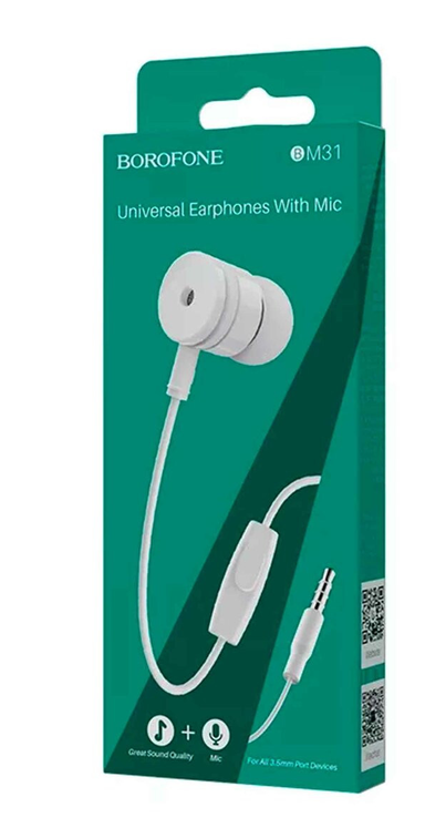 Наушники BOROFONE BM31 3,5 мм Mysterious with microphone