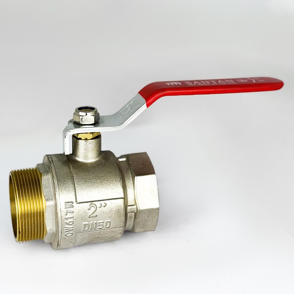 Кран шаровой для воды SANTAN 605 2" внутренний-наружный Красный (51329) - фото 2 Кран шаровой для воды SANTAN 605 2" внутренний-наружный Красный (51329) - фото 2