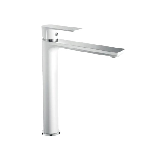 Змішувач для умивальника Haiba Alex 001 High White/Chrome (HB9564)