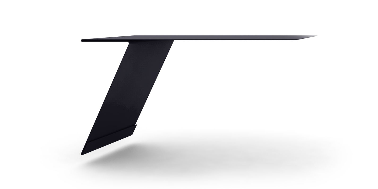 Защита карниза для фальц-настила матовая 2 м 0,45 мм RAL7024 (12408937)