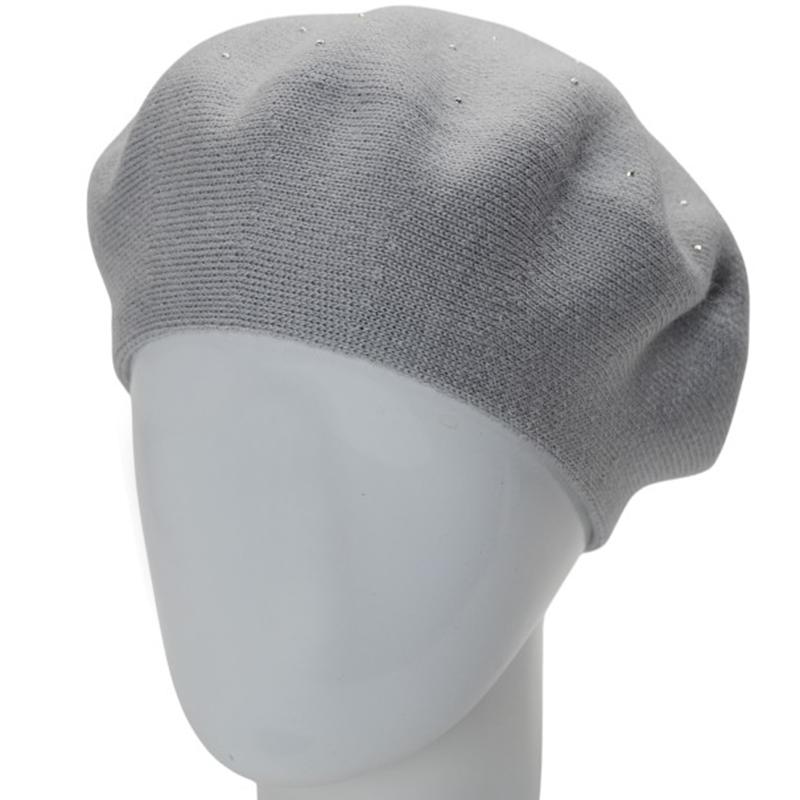 Берет женский двойной Lirus ФАЕР универсальный Серо-голубой (285988)