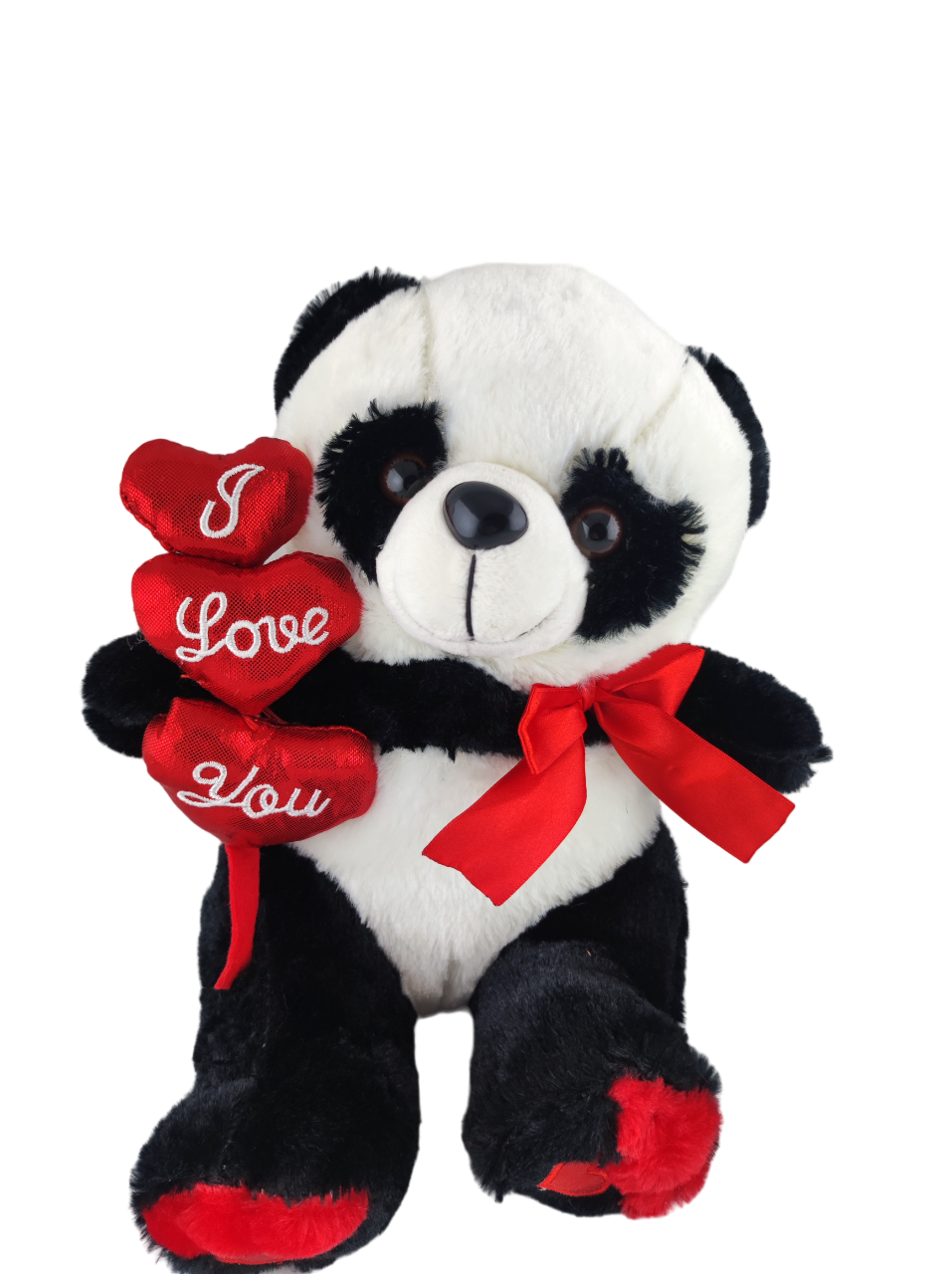 М'яка іграшка Панда з червоними серцями 26 см (000021) М'яка іграшка Панда з червоними серцями 26 см (000021)