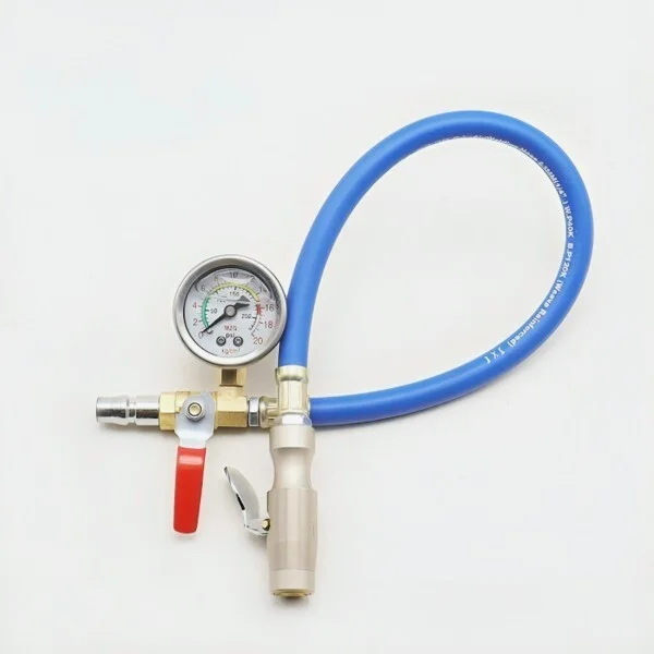 Шланг підкачування коліс з манометром для точного вимірювання та регулювання оптимального тиску (J00169) - фото 7 Шланг підкачування коліс з манометром для точного вимірювання та регулювання оптимального тиску (J00169) - фото 7