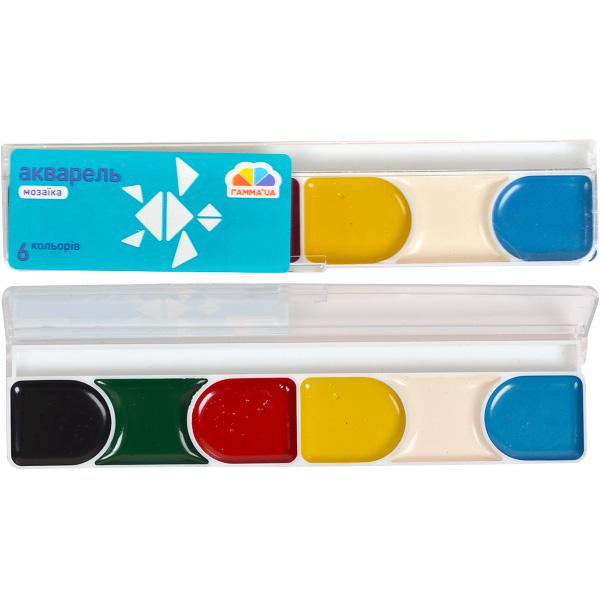 Акварельные краски медовые 6 цв. (300101 4820219211907)
