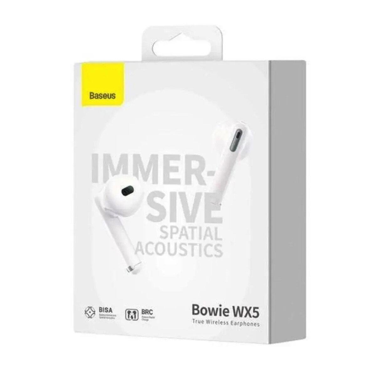 Навушники BASEUS Bowie WX5 True Wireless Earphones White - фото 1