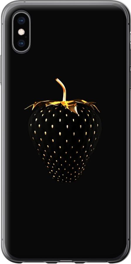 Чехол на iPhone XS Max Черная клубника (3585u-1557-42517) - фото 1