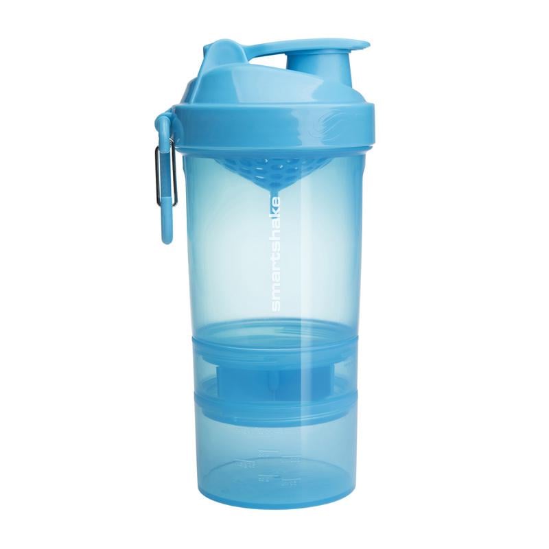 Шейкер для протеина с двумя отсеками SmartShake Original2Go 600 мл Синий