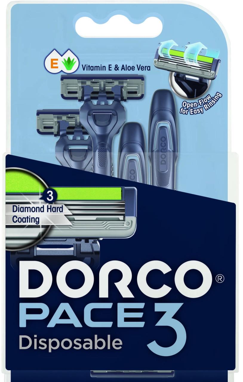 Бритва для гоління одноразова Dorco Pace 3 леза 1 шт. (8801038593142)