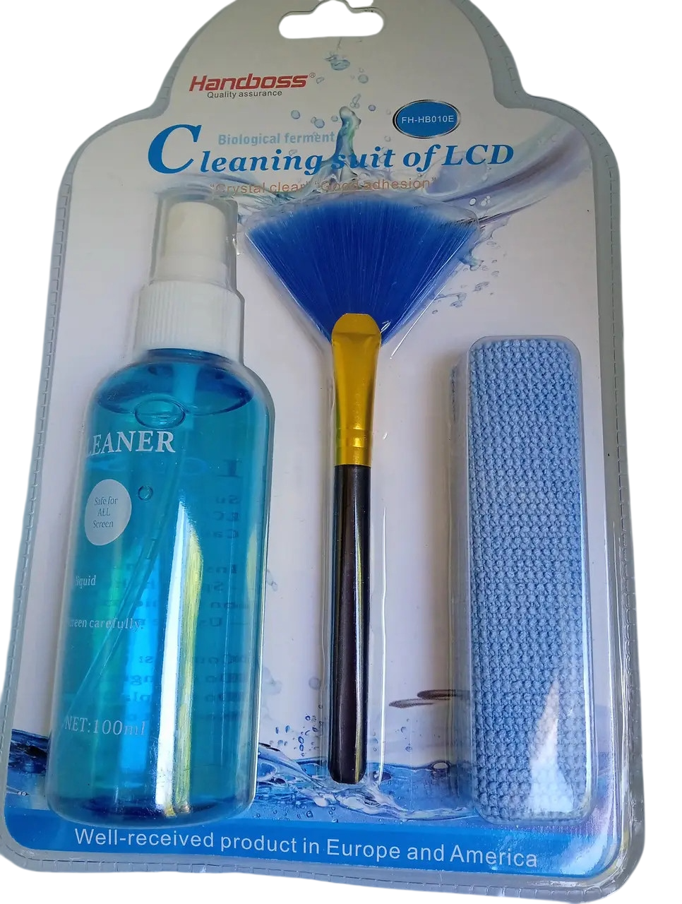 Спрей для чищення екранів з мікрофіброю/щітка (KCL-1016) Спрей для чищення екранів з мікрофіброю/щітка (KCL-1016)