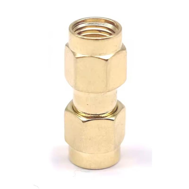 Переходник SMA коннектор с RP-SMA male-RP-SMA male без штырьков с 2-х сторон (100935)