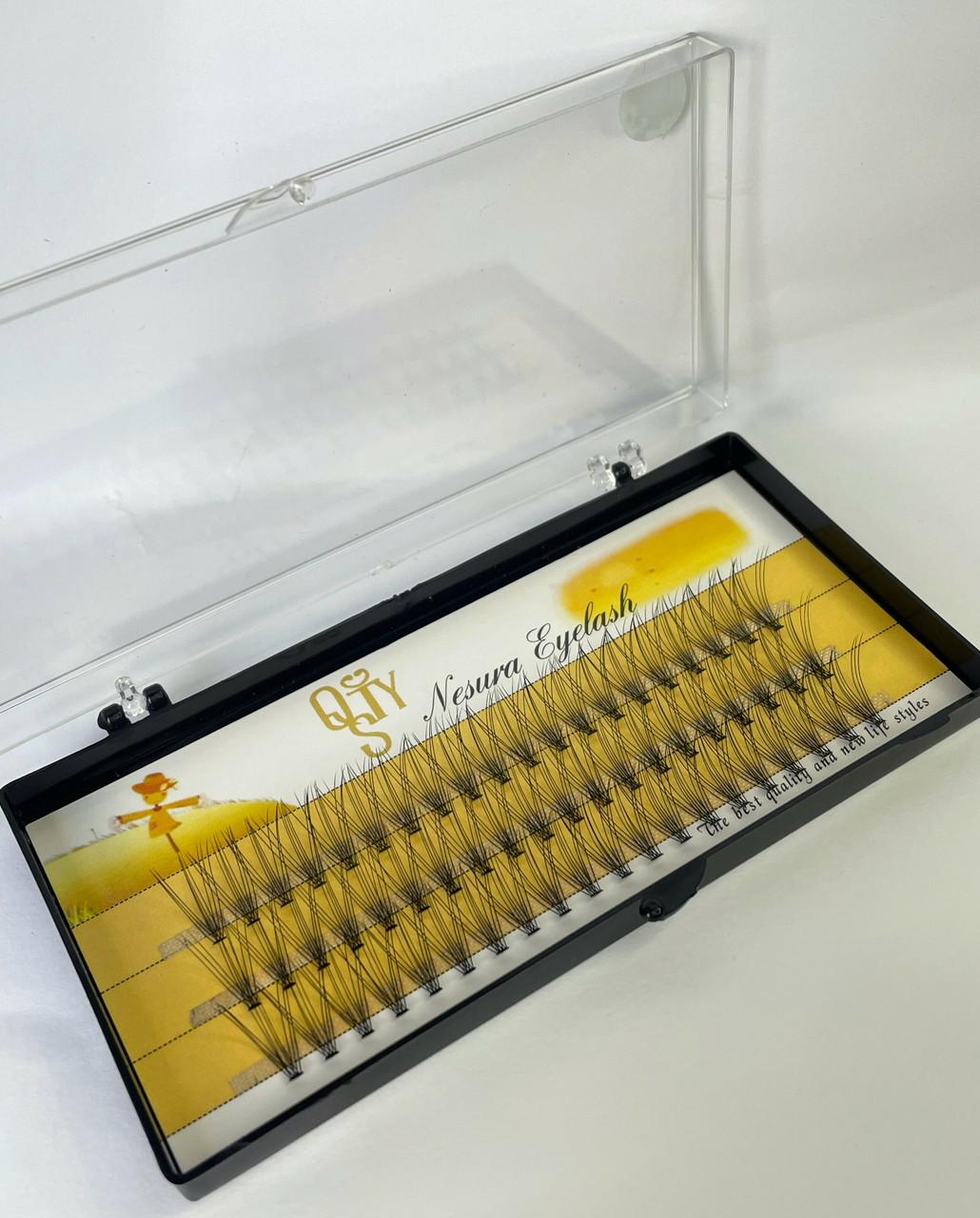 Ресницы Nesura 10D пучковые 14 мм 60 шт. (VIS-00175) - фото 4 Ресницы Nesura 10D пучковые 14 мм 60 шт. (VIS-00175) - фото 4