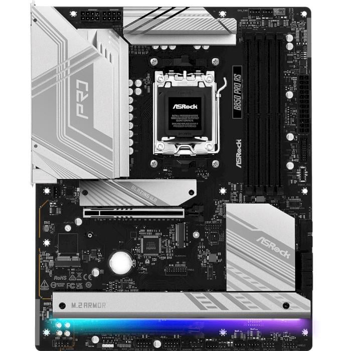 Материнська плата ASRock B850 Pro RS ATX sAM5 AMD B850 4xDDR5 4xM.2 4xSATA DP HDMI 2.5 GbE Black (31330458)