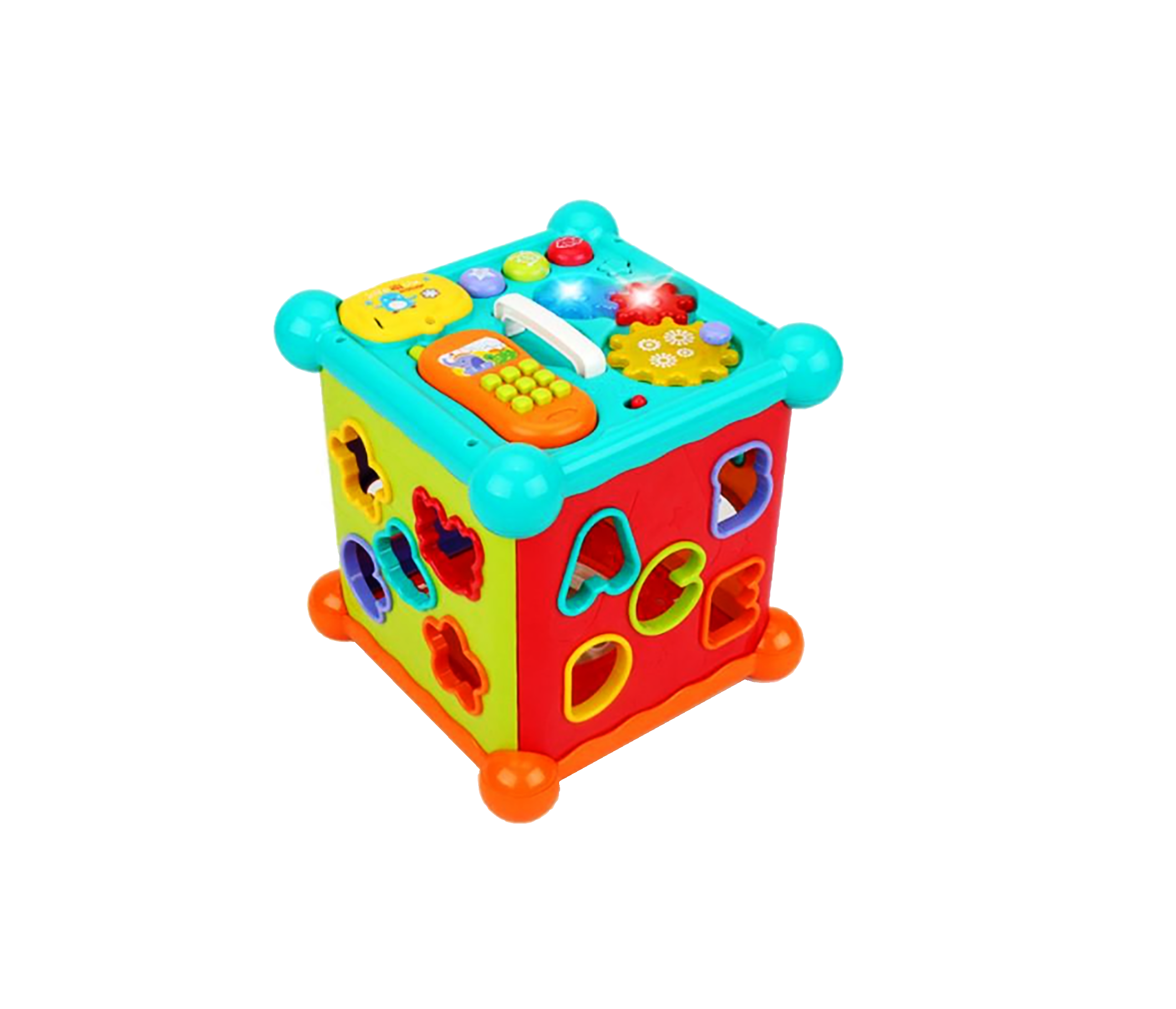 Развивающая игрушка SUNROZ Kids Melody музыкальный куб-сортер с пультом д/у (SUN5708)