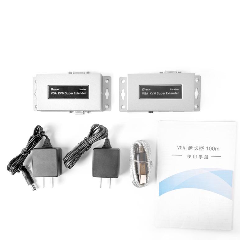 Экстендер Dtech DT-7044 2nd VGA KVM 100 м (1480450669) - фото 8