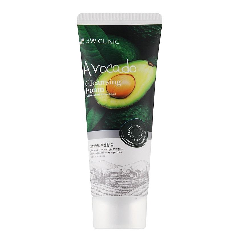 Пінка для вмивання Avocado Cleansing Foam 3W Clinic 100 мл (8809772620728) - фото 1