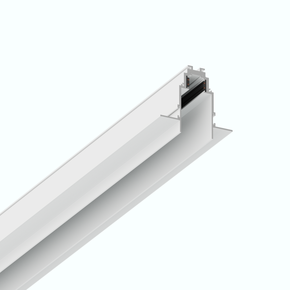 Трек магнитный встаиваемый LiGHT HUB LH-35/R 1000 Белый (4456452)