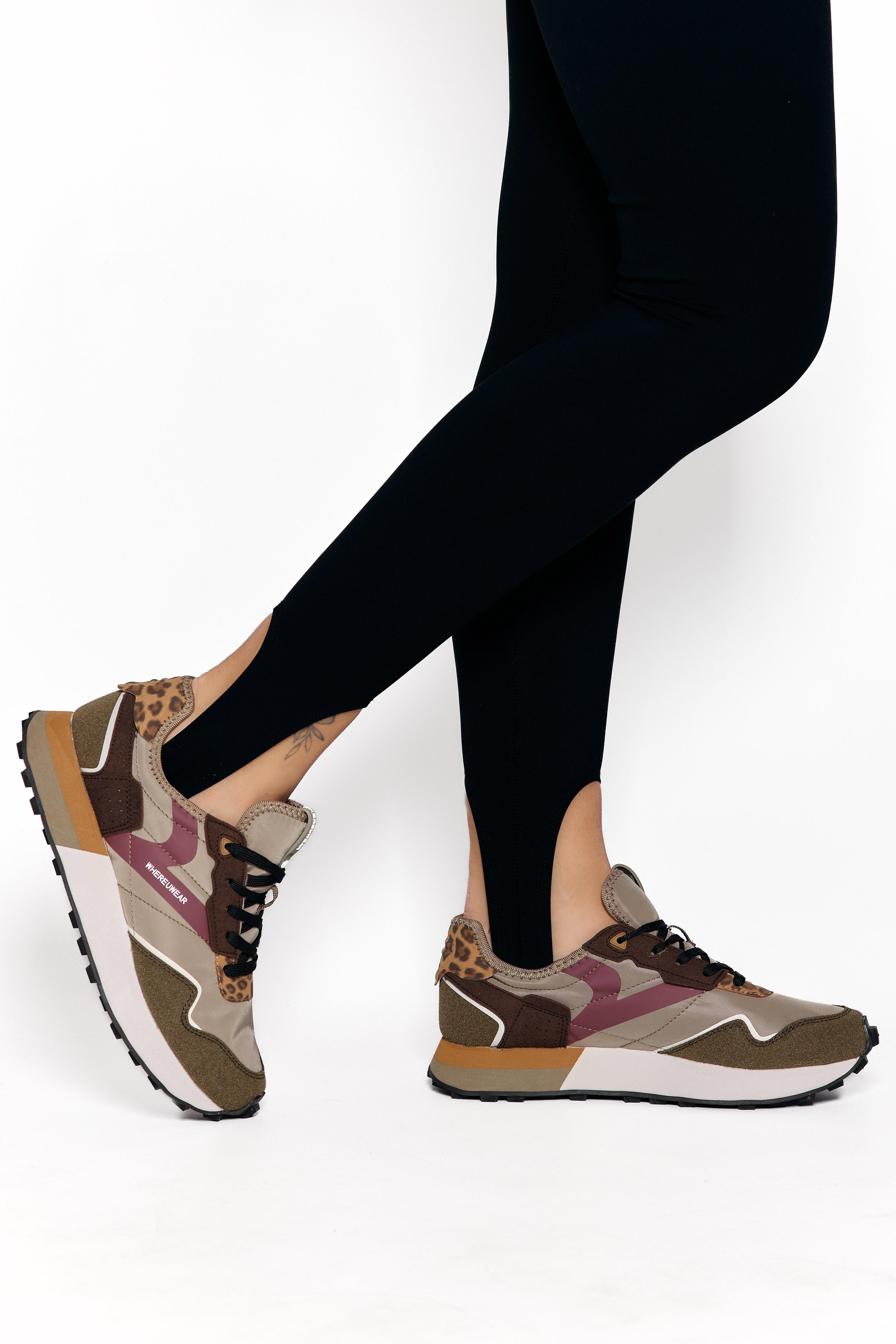 Кроссовки женские Where Uwear 347025 р. 39 Хаки (347025_39)