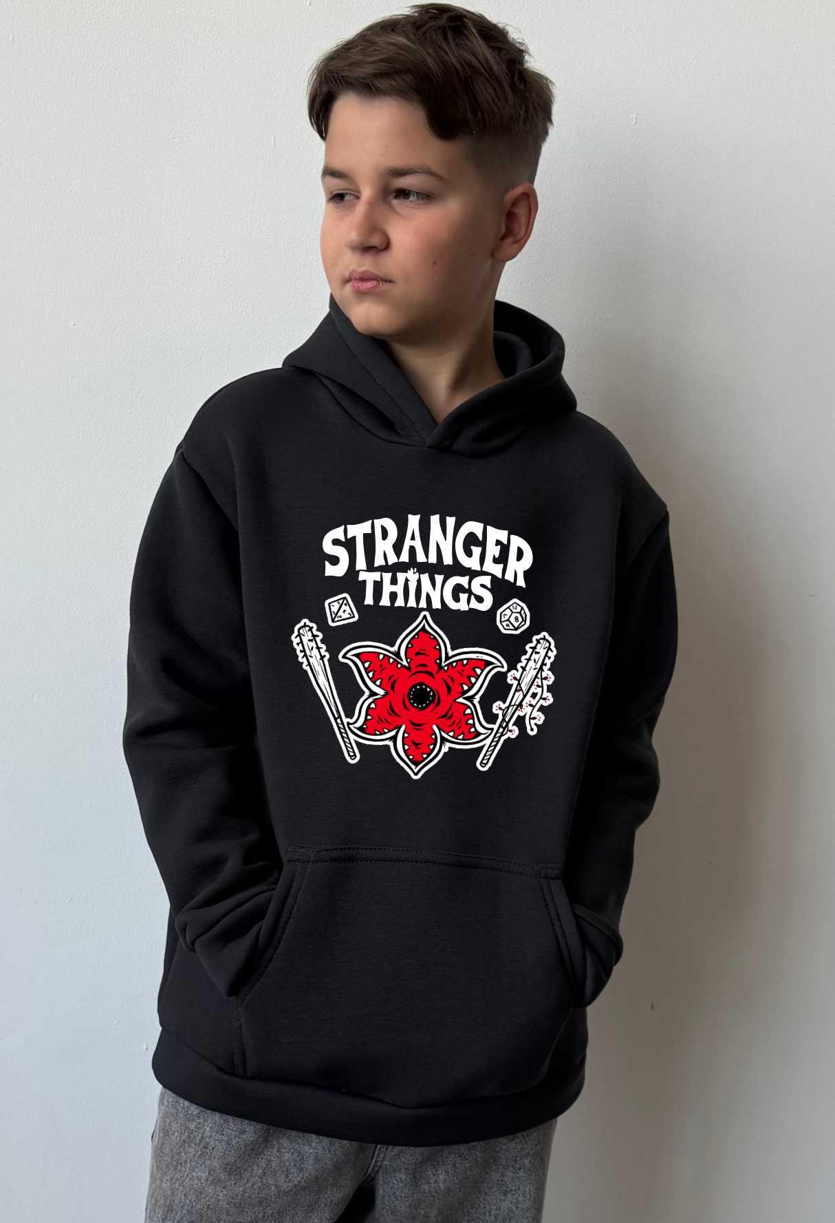 Толстовка утеплена TM Spinogriz СПИ2025 Stranger Things 164 см Чорний (31766988)