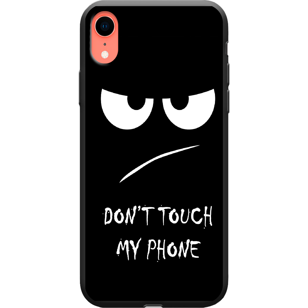 Чехол Boxface iPhone XR Don't Touch my Phone Черный силикон (35417-up535-38739)