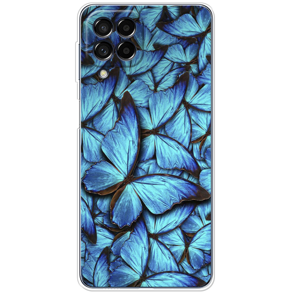 Чохол BoxFace Samsung Galaxy M53 5G (M536) Лазурні Метелики Прозорий силікон (44473-up1550-44473)