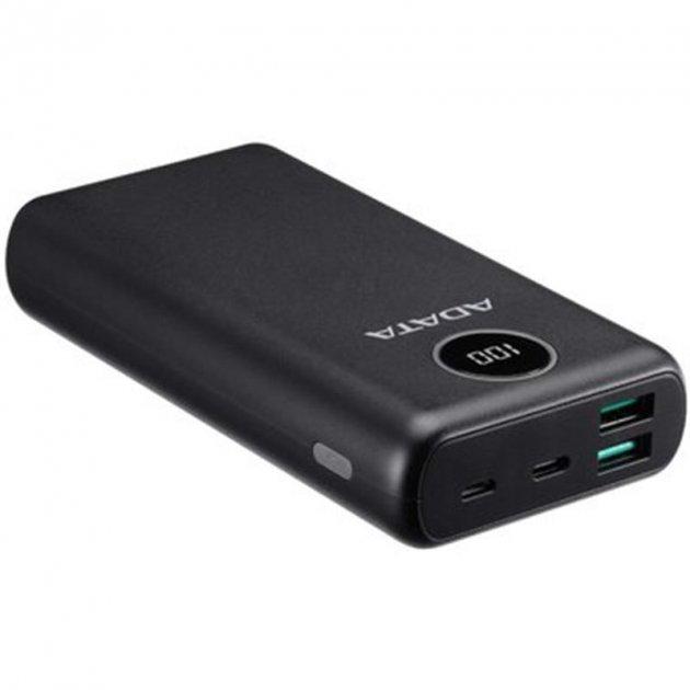 Портативное зарядное устройство A-Data P20000QCD 20000 mAh Black (9291594) - фото 2